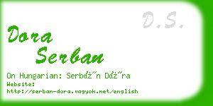 dora serban business card